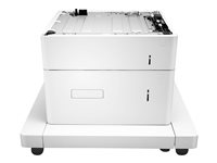 HP Paper Feeder and Stand - tulostimen perusta median syöttäjällä - 2550 arkkia J8J92A