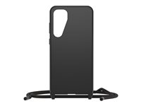 OtterBox React Series - Takakansi matkapuhelimelle - kaulanauha - musta malleihin Samsung Galaxy S24+ 77-94738