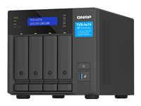 QNAP TVS-H474 - NAS-palvelin - 4 telineet - SATA 6Gb/s - RAID RAID 0, 1, 5, 6, 10, JBOD, RAID TP, TM - RAM 8 Gt - Gigabit Ethernet / 2.5 Gigabit Ethernet - iSCSI tuki TVS-H474-PT-8G