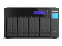 QNAP TVS-h874T - NAS-palvelin - 8 telineet - SATA 6Gb/s - RAID JBOD, RAID 0, 1, 5, 6, 10, 50, 60 - RAM 32 Gt - 2.5 Gigabit Ethernet - iSCSI tuki TVS-H874T-I7-32G