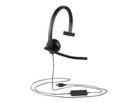 Logitech USB Headset H570e - Kuulokkeet + mikrofoni - korvien päällä - langallinen 981-000571