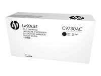 HP C9730AC - Musta - alkuperäinen - LaserJet - väriainekasetti (C9730A) Contract malleihin Color LaserJet 5500, 5550 C9730AC