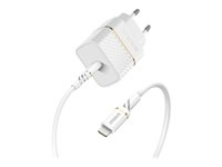 OtterBox Wall Charger - Verkkosovitin - 20 watti(a) - 3 A - PD 3.0 (24 pin USB-C) - pilvipölyn valkoinen 78-80480