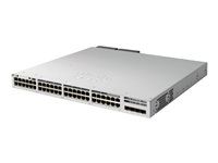 Cisco Catalyst 9300L - Network Essentials - kytkin - L3 - Hallinnoitu - 48 x 10/100/1000 (PoE+) + 4 x 1 Gigabit Ethernet SFP+ - telineeseen asennettava - PoE+ (890 W) - sekä 1 vuoden Network Essentials C9300L-48PF-4G-E