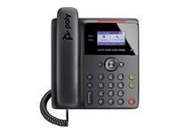 Poly Edge B10 - VoIP -puhelin toiminnolla soittajan tunnistin/odotetaan soittoa - 5-suuntainen puhelukyky - SIP, SDP - 8 linjaa - musta 84C19AA#ABB