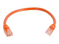 C2G Cat6 Booted Unshielded (UTP) Network Patch Cable - Kytkentäkaapeli - RJ-45 (uros) to RJ-45 (uros) - 10 m - UTP - CAT 6 - valettu, piikitön, säikeinen - oranssi 83580