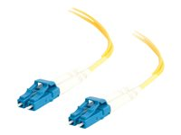 C2G LC-LC 9/125 OS1 Duplex Singlemode PVC Fiber Optic Cable (LSZH) - Kytkentäkaapeli - LC single-mode (uros) to LC single-mode (uros) - 20 m - kuituoptinen - kaksipuolinen (duplex) - 9 / 125 micron - OS1 - ei sisällä halogeenia - keltainen 85611