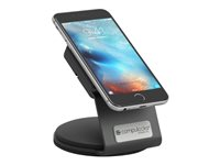 Compulocks Universal EMV Smartphone Security Stand - Teline malleihin mobiililaitteet - lukittava - musta - seinään asennettava, työpöytä, tiski 199BSLDDCKB