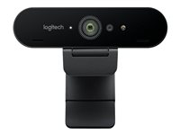 Logitech BRIO 4K Ultra HD webcam - Verkkokamera - väri - 4096 x 2160 - audio - USB 960-001106