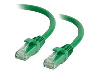 C2G Cat5e Booted Unshielded (UTP) Network Patch Cable - Kytkentäkaapeli - RJ-45 (uros) to RJ-45 (uros) - 1 m - UTP - CAT 5e - valettu, piikitön, säikeinen - vihreä 83201