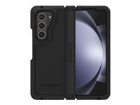 OtterBox Defender Series XT - Läppäkansi matkapuhelimelle - rosoinen - polykarbonaattikuori, synteettinen kumi - musta malleihin Samsung Galaxy Z Fold5 77-94067