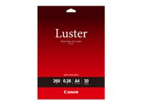 Canon Photo Paper Pro Luster LU-101 - Hohtava - 260 mikronia - A4 (210 x 297 mm) - 260 g/m² - 20 arkki (arkit) valokuvapaperi malleihin PIXMA PRO-1, PRO-10, PRO-100, TS7450i 6211B006
