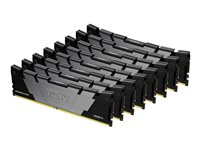 Kingston FURY Renegade - DDR4 - pakkaus - 256 Gt: 8 x 32 Gt - DIMM 288 nastaa - 3200 MHz / PC4-25600 - CL16 - 1.35 V - puskuroimaton - non-ECC - musta KF432C16RB2K8/256