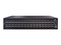NVIDIA Spectrum-3 SN4600C - Kytkin - L3 - Hallinnoitu - 64 x 100 Gigabit QSFP28 - ilmavirtaus takaa eteenpäin - telineeseen asennettava 920-9N302-00F7-0C2