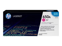 HP 650A - Magenta - alkuperäinen - LaserJet - väriainekasetti (CE273A) malleihin Color LaserJet Enterprise CP5520, CP5525, M750 CE273A