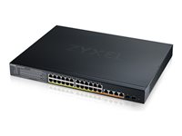 Zyxel XMG1930 Series XMG1930-30HP - Kytkin - hallinnoitu, NebulaFLEX-pilvi - L3 Lite - smart - 20 x 100/1000/2.5G (PoE+) + 4 x 100/1000/2.5G (PoE++) + 4 x 1/2.5/5/10 (PoE++) + 2 x Gigabit SFP / 10 Gigabit SFP+ - telineeseen asennettava - PoE++ (700 W) XMG1930-30HP-ZZ0101F