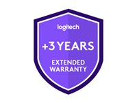 Logitech Extended Warranty - Laajennettu palvelusopimus - vaihto tai korjaus - 3 vuotta (alkaen varusteiden alkuperäisestä ostopäivästä) - tulee ostaa 30 päivän kuluessa tuotteen hankinnasta malleihin Logitech RoomMate + Tap IP 994-000178