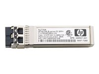 HPE B-Series - SFP+ lähetin-vastaanotin-moduuli - 16Gb Fibre Channel (LW) - Kuitukanava (Fibre Channel) - jopa 25 km malleihin HPE SN3600B 32; StoreFabric SN3600, SN6500, SN6600B 32, SN6650, SN8600B 4-slot H6Z29A