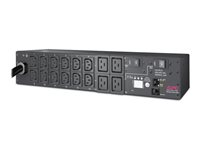 APC Metered Rack PDU AP7811B - Virranjakeluyksikkö (telineasennettava) - Vaihtovirta 200/208/230 V - Ethernet - tulo: NEMA L6-30 - lähtöliittimet: 16 (power IEC 60320 C13, IEC 60320 C19) - 2U malleihin P/N: SMTL1000RMI2UC, SMX1000C, SMX1500RM2UC, SMX1500RM2UCNC, SMX750C, SMX750CNC AP7811B