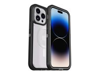 OtterBox Defender Series XT - Takakansi matkapuhelimelle - rosoinen - MagSafe-yhteensopiva - polykarbonaatti, synteettinen kumi - black crystal malleihin Apple iPhone 14 Pro Max 77-90161