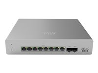 Cisco Meraki Cloud Managed MS120-8 - Kytkin - Hallinnoitu - 8 x 10/100/1000 (PoE+) + 2 x Gigabit SFP - työpöytä, seinään asennettava - PoE+ (124 W) MS120-8FP-HW