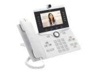 Cisco IP Phone 8845 - IP videopuhelin - sekä digikamera, Bluetooth-liitäntä - SIP, SDP - 5 linjaa - valkoinen CP-8845-W-K9=