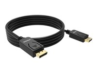 Vision Professional - DisplayPort -kaapeli - DisplayPort (uros) to DisplayPort (uros) - 2 m - 4K-tuki - musta TC 2MDP/BL