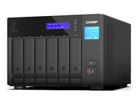 QNAP TVS-H674T - NAS-palvelin - 6 telineet - SATA 6Gb/s - RAID RAID 0, 1, 5, 6, 10, 50, JBOD - RAM 32 Gt - 2.5 Gigabit Ethernet - iSCSI tuki TVS-H674T-I5-32G