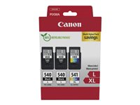 Canon 540L x2/CL-541XL Multipack - 3 pakettia - Tuottoisa - musta, väri (sinivihreä, sinipunainen, keltainen) - alkuperäinen - ripustuslaatikko - mustepatruuna 5224B017