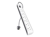 Belkin 6 Outlet Power Surge Protector - Ylijännitesuoja - lähtöliittimet: 6 BSV603AF2M