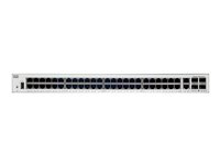 Cisco Catalyst 1000-48T-4G-L - Kytkin - Hallinnoitu - 48 x 10/100/1000 + 4 x Gigabit SFP (uplink) - telineeseen asennettava C1000-48T-4G-L