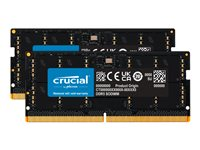 Crucial - DDR5 - pakkaus - 64 Gt: 2 x 32 Gt - 262-nastainen SO-DIMM - 5600 MHz / PC5-44800 - CL46 - 1.1 V - non-ECC CT2K32G56C46S5