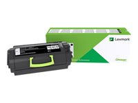 Lexmark 622XE - Erittäin tuottoisa - musta - alkuperäinen - väriainekasetti Lexmark Corporate malleihin Lexmark MX711, MX810, MX811, MX812 62D2X0E