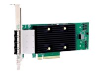 Broadcom HBA 9600-16e - Tallennuslaitteen ohjain - 16 Kanava - SATA 6Gb/s / SAS 24Gb/s / PCIe 4.0 (NVMe) - PCIe 4.0 x8 05-50118-00