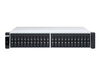 QNAP ES2486dc - NAS-palvelin - 24 telineet - telineasennettava - SAS 12Gb/s - RAID RAID 0, 1, 5, 6, 10, 50, JBOD, 60, RAID TP - RAM 96 Gt - Gigabit Ethernet / 10 Gigabit Ethernet - iSCSI tuki - 2U ES2486DC-2142IT-96G