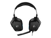 Logitech Gaming Headset G432 - Kuuloke + mikrofoni - 7.1 kanava - täysi koko - langallinen - USB, 3,5 mm jakkiliitin - musta 981-000770