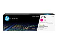 HP 219X - Tuottoisa - magenta - alkuperäinen - LaserJet - väriainekasetti (W2193X) malleihin P/N: 499Q6F#BAZ, 499Q7F#BAZ, 499Q8F#ABF, 499Q8F#B19, 499Q8F#BAZ, 499R0F#BAZ, 8D7L0A#BAZ W2193X