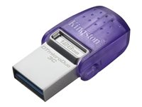 Kingston DataTraveler microDuo 3C - USB Flash-asema - 128 Gt - USB 3.2 Gen 1 / USB-C DTDUO3CG3/128GB