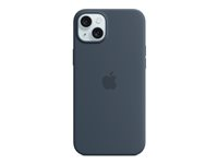 Apple - Takakansi matkapuhelimelle - MagSafe-yhteensopiva - silikoni - myrskyn sininen malleihin iPhone 15 Plus MT123ZM/A