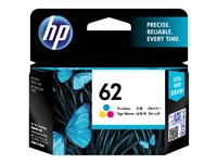 HP 62 - 4.5 ml - väri (sinivihreä, sinipunainen, keltainen) - alkuperäinen - kuplapakkaus - mustepatruuna malleihin ENVY 55XX, 56XX, 76XX; Officejet 200, 250, 57XX, 8040 C2P06AE#301