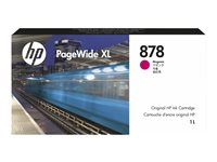 HP 878 - 1 L - magenta - alkuperäinen - PageWide XL - mustepatruuna malleihin PageWide XL 8200 312Z3A