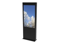 HI-ND Single totem - Teline malleihin LCD-näyttö - musta, RAL 9005 -näytön koko: 55" - lattialla seisova malleihin LG 55; Samsung QM55 ST5500-5001-02