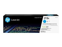 HP 219X - Tuottoisa - sinivihreä - alkuperäinen - LaserJet - väriainekasetti (W2191X) malleihin P/N: 499Q6F#B19, 499Q6F#BAZ, 499Q7F#BAZ, 499Q8F#B19, 499Q8F#BAZ, 499R0F#BAZ, 8D7L0A#BAZ W2191X