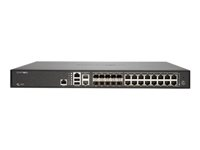 SonicWall NSa 6650 - Turvalaite - 10GbE, 2.5GbE - 1U - SonicWALL Secure Upgrade Plus Program (2 vuoden vaihtoehto) - telineeseen asennettava 01-SSC-2318