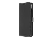 Insmat - Läppäkansi matkapuhelimelle - aito nahka, polykarbonaatti - musta malleihin Xiaomi Redmi 9C 650-2899