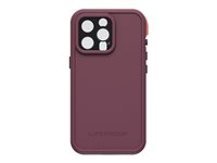 LifeProof FRE - Suojaava vedenkestävä kotelo matkapuhelimelle - 50 % kierrätettyä muovia, 25 % valtameripohjaista kierrätysmuovia - resourceful purple malleihin Apple iPhone 13 Pro 77-83461