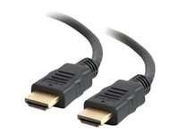C2G 1.5ft HDMI Cable - High Speed 4K HDMI Cable - HDMI Cable with Ethernet - 4K 60Hz - M/M - HDMI-kaapeli Ethernetillä - HDMI uros to HDMI uros - 45.7 cm - suojattu - musta 50606