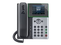 Poly Edge E320 - VoIP -puhelin - sekä Bluetooth-liitäntä - 3-suuntainen puhelukyky - SIP - musta 82M88AA