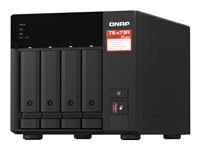 QNAP TS-473A - NAS-palvelin - 4 telineet - 24 Tt - SATA 6Gb/s - HDD 6 Tt x 4 - RAID RAID 0, 1, 5, 6, 10, JBOD - RAM 8 Gt - 2.5 Gigabit Ethernet - iSCSI tuki TS-473A-8G + HDWG460UZSVA