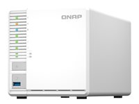 QNAP TS-364 - NAS-palvelin - 3 telineet - SATA 6Gb/s - RAID 5 - RAM 8 Gt - 2.5 Gigabit Ethernet - iSCSI tuki TS-364-8G